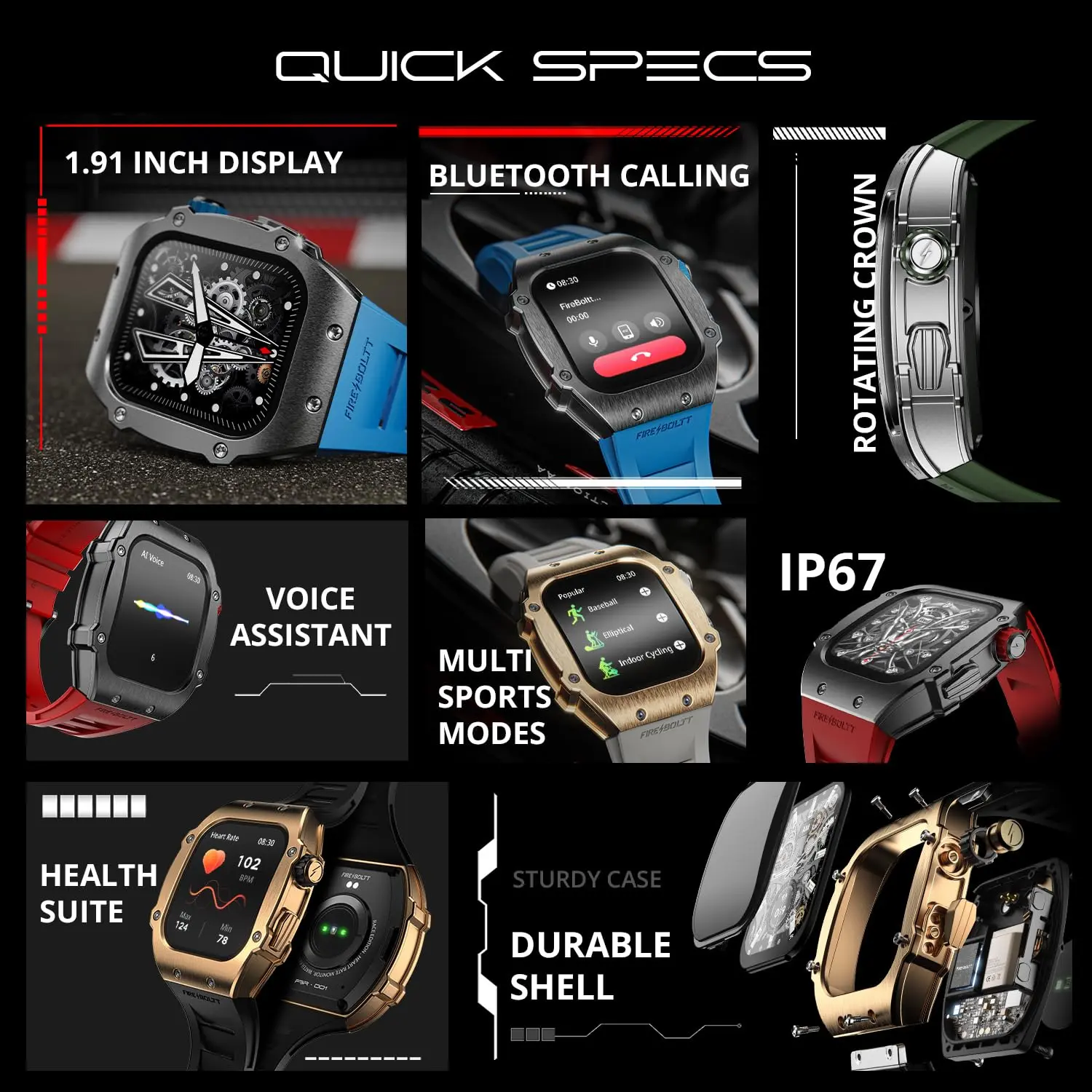 Fire-Boltt Asphalt Newly Launched Racing Edition Smart Watch